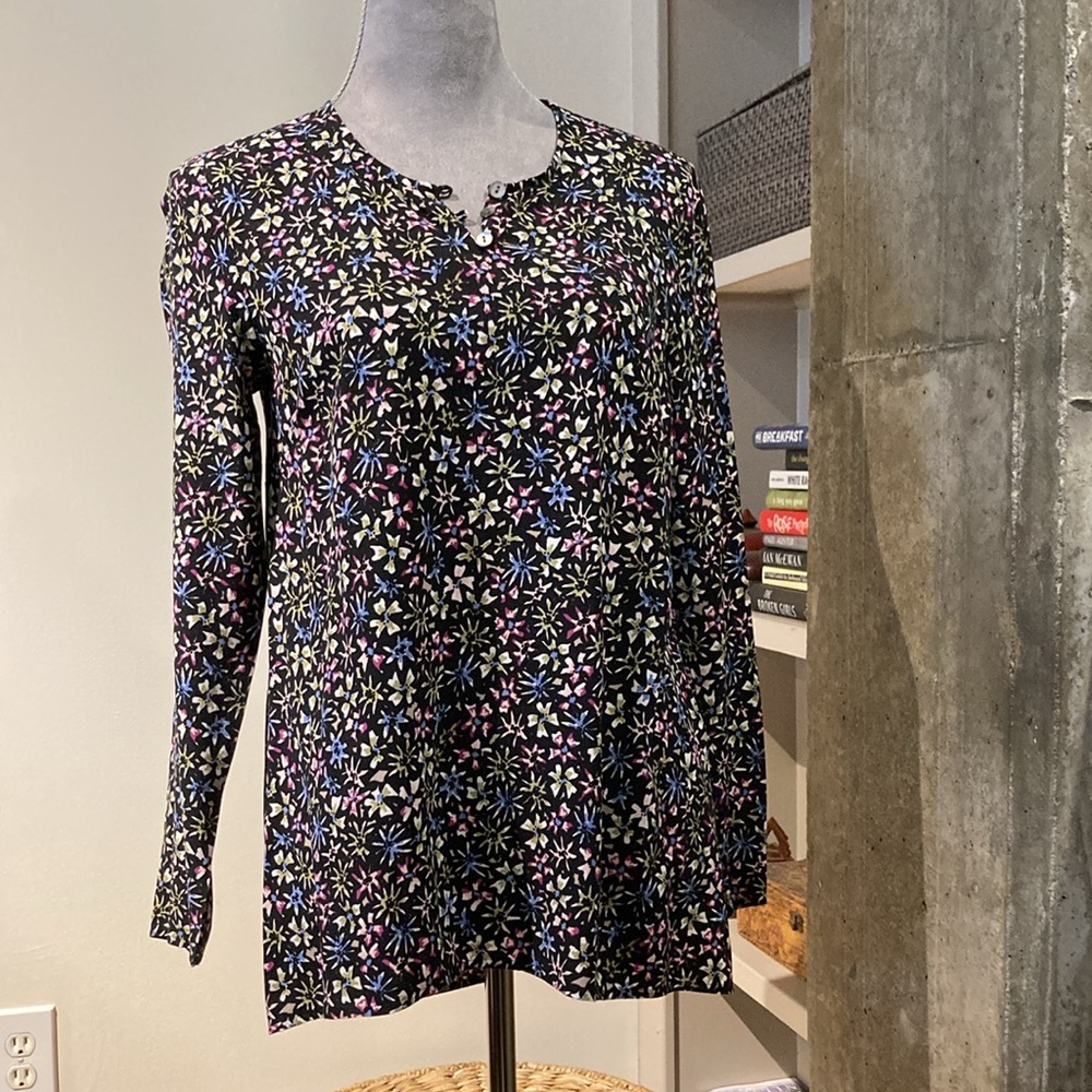 J Jill Floral Tunic- Size XS